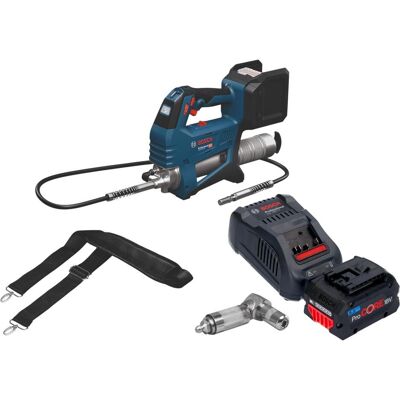 Professional, Kartuschenpistole + Fettpresse, Bosch GFP 18V-10 Akku Fettpresse 18 V 10000 psi + 1x ProCORE Akku 5,5 Ah + Ladegerät (Fettpresse) Professional, Kartuschenpistole + Fettpresse, Bosch GFP 18V-10 Akku Fettpresse 18 V 10000 psi + 1x ProCORE Akku 5,5 Ah + Ladegerät (Fettpresse)