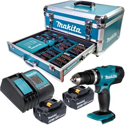 Makita, Bohrmaschine + Akkuschrauber, DHP 453 (Schlagbohrschrauber) Makita, Bohrmaschine + Akkuschrauber, DHP 453 (Schlagbohrschrauber)