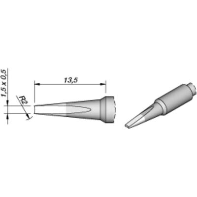 JBC Lötspitze Serie C245 Sondertypen, C245122/1,5 x 0,5 mm, Pin Lötspitze (Lötspitze), Lötgerät Zubehör JBC Lötspitze Serie C245 Sondertypen, C245122/1,5 x 0,5 mm, Pin Lötspitze (Lötspitze), Lötgerät Zubehör