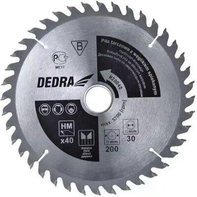 Dedra, Sägeblatt, Kreiskreissägeblatt 200X24X30 Dedra, Sägeblatt, Kreiskreissägeblatt 200X24X30