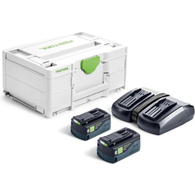 Festool, Werkzeugakku + Ladegerät, Energie-Set SYS 18V 2x5,0/TCL 6 DUO (18 V) Festool, Werkzeugakku + Ladegerät, Energie-Set SYS 18V 2x5,0/TCL 6 DUO (18 V)