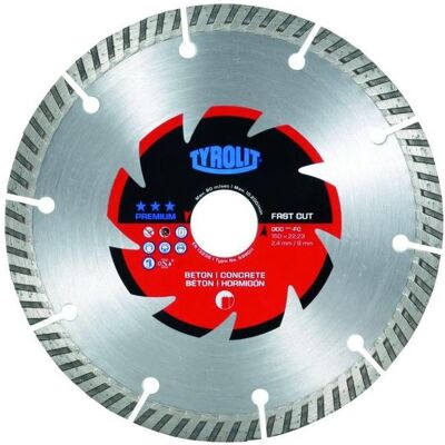Tyrolit, Sägeblatt, Diamant-Trennscheibe PREMIUM*** Mauerschlitzer, Scheiben-Ø: 150 mm Tyrolit, Sägeblatt, Diamant-Trennscheibe PREMIUM*** Mauerschlitzer, Scheiben-Ø: 150 mm