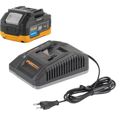Procraft, Werkzeugakku + Ladegerät, Starter Pack 20 V C20/6.5 Schnell Ladegerät + 1x 20/4 Industrial Akku 4,0 Ah (20 V) Procraft, Werkzeugakku + Ladegerät, Starter Pack 20 V C20/6.5 Schnell Ladegerät + 1x 20/4 Industrial Akku 4,0 Ah (20 V)