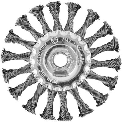 Graphite, Schleifmittel, 115 mm Drahtbürste, gedrehter Stahldraht, M14 Graphite, Schleifmittel, 115 mm Drahtbürste, gedrehter Stahldraht, M14