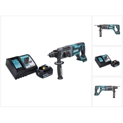 Makita, Bohrmaschine + Akkuschrauber, DHR 241 RM1 Akku Bohrhammer 18 V 2,0 J SDS plus + 1x Akku 4,0 Ah + Ladegerät (Bohrhammer) Makita, Bohrmaschine + Akkuschrauber, DHR 241 RM1 Akku Bohrhammer 18 V 2,0 J SDS plus + 1x Akku 4,0 Ah + Ladegerät (Bohrhammer)