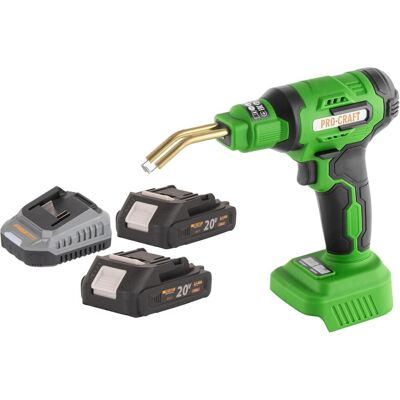 Procraft, Schweissgerät, CS40-bb Akku Kunststoffschweissgerät 20 V 600 °C 0,7 - 1,1 A + 2x Akku 2,0 Ah + Ladegerät + Procraft, Schweissgerät, CS40-bb Akku Kunststoffschweissgerät 20 V 600 °C 0,7 - 1,1 A + 2x Akku 2,0 Ah + Ladegerät +