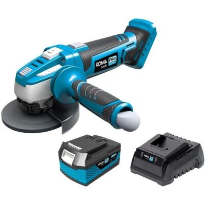 Koma Tools, Winkelschleifer, Enzo accu haakse slijpmachine 4.0Ah 20V 115mm Incl. 1x accu en koffer - 6490160 (115 mm) Koma Tools, Winkelschleifer, Enzo accu haakse slijpmachine 4.0Ah 20V 115mm Incl. 1x accu en koffer - 6490160 (115 mm)
