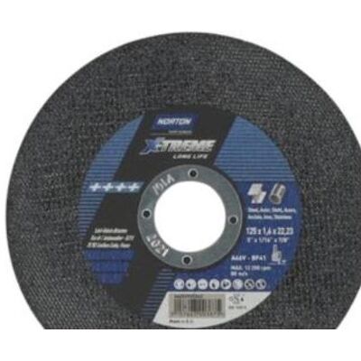 Saint-Gobain, Sägeblatt, Skaereskive 125x1,6x22,23mm - A46V-125x1.6x22.23-T41 NOR-X-Treme life Saint-Gobain, Sägeblatt, Skaereskive 125x1,6x22,23mm - A46V-125x1.6x22.23-T41 NOR-X-Treme life