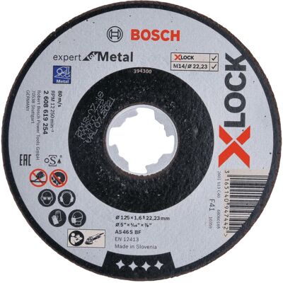 Bosch Professional Zubehör, Sägeblatt, PRO Metal X-Lock Trennscheibe, 125 x 1,6 x 22,23 mm Bosch Professional Zubehör, Sägeblatt, PRO Metal X-Lock Trennscheibe, 125 x 1,6 x 22,23 mm