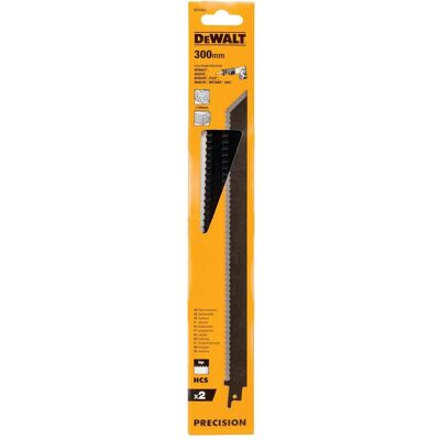 DeWalt, Sägeblatt, Saebelsaegeblatt HCS Daemmst 300mm 2Stk DeWalt, Sägeblatt, Saebelsaegeblatt HCS Daemmst 300mm 2Stk