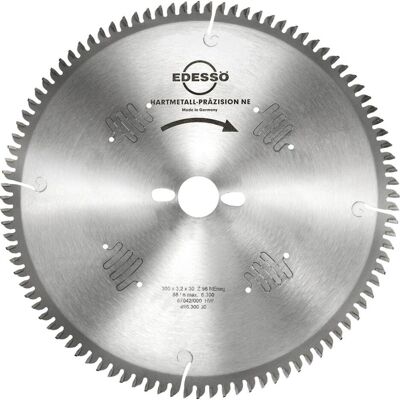 Edessö 300mm Kreissägeblatt - 96 Zähne - TF-negativ - Für Nichteisenmetalle Edessö 300mm Kreissägeblatt - 96 Zähne - TF-negativ - Für Nichteisenmetalle