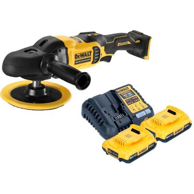DeWalt, Schleifmaschine + Poliermaschine, DCM 849 D2 Akku Exzenter Poliermaschine 18 V 180 mm Brushless + 2x Akku 2,0 Ah + Ladegerät (Exzenterpolierer) DeWalt, Schleifmaschine + Poliermaschine, DCM 849 D2 Akku Exzenter Poliermaschine 18 V 180 mm Brushless + 2x Akku 2,0 Ah + Ladegerät (Exzenterpolierer)