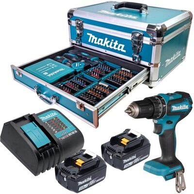 Makita, Bohrmaschine + Akkuschrauber, DHP 485 (Schlagbohrschrauber) Makita, Bohrmaschine + Akkuschrauber, DHP 485 (Schlagbohrschrauber)