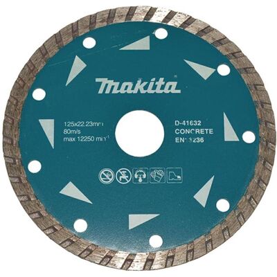 Makita, Sägeblatt, Diamanttrennscheibe 125 x 22.23 mm 125 x 22.23 mm • Trockenschnitt • gewellt • Beton Makita, Sägeblatt, Diamanttrennscheibe 125 x 22.23 mm 125 x 22.23 mm • Trockenschnitt • gewellt • Beton