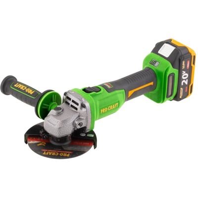 Procraft, Winkelschleifer, PWA220 Akku Winkelschleifer 20 V 125 mm Brushless + 1x Akku 4,0 Ah + Ladegerät + Koffer (125 mm) Procraft, Winkelschleifer, PWA220 Akku Winkelschleifer 20 V 125 mm Brushless + 1x Akku 4,0 Ah + Ladegerät + Koffer (125 mm)
