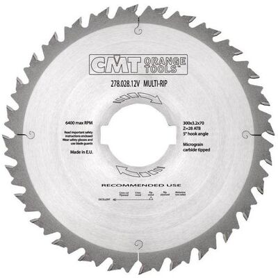 CMT 278.028.12V Multischneidsäge - 10mm Zähne - für Faserkontur CMT 278.028.12V Multischneidsäge - 10mm Zähne - für Faserkontur