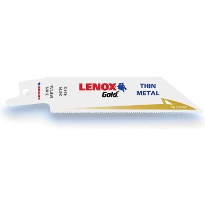 Lenox, Sägeblatt, Saebelsaegeblatt TiN Metall 102mm 5St Lenox, Sägeblatt, Saebelsaegeblatt TiN Metall 102mm 5St