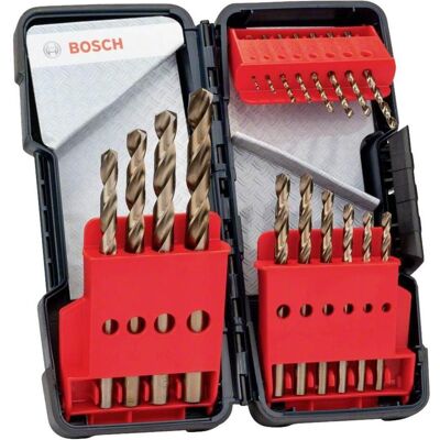 Bosch Professional Zubehör, Bohrereinsatz, PRO Stainless Steel HSS-Co Spiralbohrer-Set, 18-tlg. (1 mm, 1.5 mm, 10 mm, 2 mm, 2.5 mm, 3 mm, 3.5 mm, 4 mm, 4.5 mm, 5 mm, 5.5 mm, 6 mm, 6.5 mm, 7 mm, 7.5 mm, 8 mm, 8.5 mm, 9 mm, 9.5 mm) Bosch Professional Zubehör, Bohrereinsatz, PRO Stainless Steel HSS-Co Spiralbohrer-Set, 18-tlg. (1 mm, 1.5 mm, 10 mm, 2 mm, 2.5 mm, 3 mm, 3.5 mm, 4 mm, 4.5 mm, 5 mm, 5.5 mm, 6 mm, 6.5 mm, 7 mm, 7.5 mm, 8 mm, 8.5 mm, 9 mm, 9.5 mm)