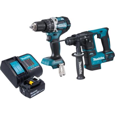 Makita, Bohrmaschine + Akkuschrauber, DLX 2278 ST1 Akku Kombo Kit + DHP 484 Schlagbohrschrauber 54 Nm + DHR 171 Bohrhammer 1,2 J + (Bohrhammer, Schlagbohrschrauber) Makita, Bohrmaschine + Akkuschrauber, DLX 2278 ST1 Akku Kombo Kit + DHP 484 Schlagbohrschrauber 54 Nm + DHR 171 Bohrhammer 1,2 J + (Bohrhammer, Schlagbohrschrauber)