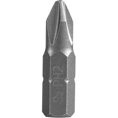 Graphite, Bits, Schraubendreher-Bits PH2 x 25 mm, 100 Stk. (Kreuz Phillips PH) Graphite, Bits, Schraubendreher-Bits PH2 x 25 mm, 100 Stk. (Kreuz Phillips PH)