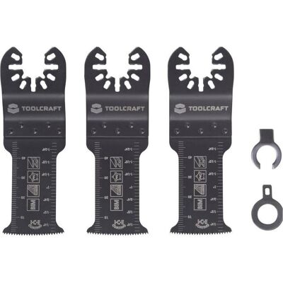 Toolcraft, Sägeblatt, TO-10283178 Bimetall Multifunktionswerkzeug-Zubehör-Set 32.5 mm 3 S Toolcraft, Sägeblatt, TO-10283178 Bimetall Multifunktionswerkzeug-Zubehör-Set 32.5 mm 3 S