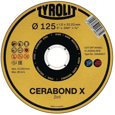 Tyrolit, Sägeblatt, Trennscheibe PREMIUM CERABOND X Tyrolit, Sägeblatt, Trennscheibe PREMIUM CERABOND X