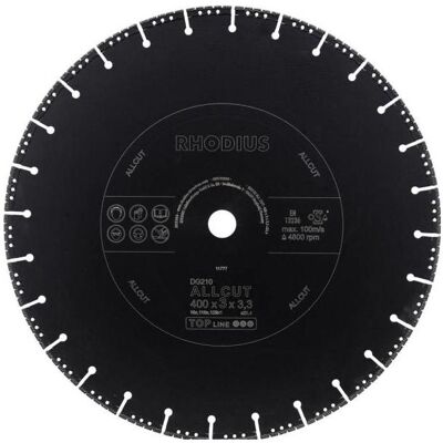 Rhodius, Sägeblatt, Diamantklinge 210 All-cut 400mm Rhodius, Sägeblatt, Diamantklinge 210 All-cut 400mm