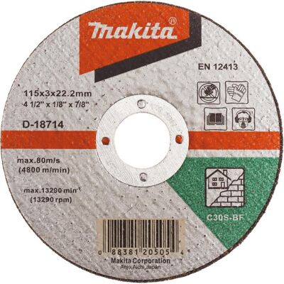 Makita, Sägeblatt, CUTTING DISC 115X3 C30S STONE Makita, Sägeblatt, CUTTING DISC 115X3 C30S STONE