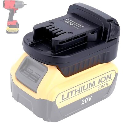 LKD, Werkzeugakku + Ladegerät, Akku-Adapter - DeWalt 18V auf Milwaukee 18V Lithium-Elektrowerkzeug (18 V) LKD, Werkzeugakku + Ladegerät, Akku-Adapter - DeWalt 18V auf Milwaukee 18V Lithium-Elektrowerkzeug (18 V)