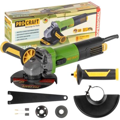Procraft, Winkelschleifer, PW750 Winkelschleifer 750 Watt 125 mm (125 mm) Procraft, Winkelschleifer, PW750 Winkelschleifer 750 Watt 125 mm (125 mm)