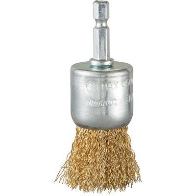 Makita, Schleifmittel, Kegelbürste 28mm Messing 1/4" (0,325") Makita, Schleifmittel, Kegelbürste 28mm Messing 1/4" (0,325")