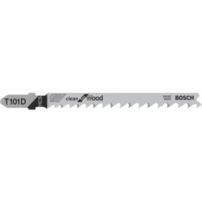 Bosch Professional Zubehör, Sägeblatt, Stichsägeblatt T 101 D Clean for Wood, 100er-Pack Bosch Professional Zubehör, Sägeblatt, Stichsägeblatt T 101 D Clean for Wood, 100er-Pack