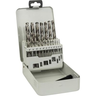 Bosch Professional Zubehör, Bohrereinsatz, 19-tlg. Metallbohrer-Set HSS-G, DIN 338, 135°, 1–10 mm (1 mm, 1.5 mm, 10 mm, 2 mm, 2.5 mm, 3 mm, 3.5 mm, 4 mm, 4.5 mm, 5 mm, 5.5 mm, 6 mm, 6.5 mm, 7 mm, 7.5 mm, 8 mm, 8.5 mm, 9 mm, 9.5 mm) Bosch Professional Zubehör, Bohrereinsatz, 19-tlg. Metallbohrer-Set HSS-G, DIN 338, 135°, 1–10 mm (1 mm, 1.5 mm, 10 mm, 2 mm, 2.5 mm, 3 mm, 3.5 mm, 4 mm, 4.5 mm, 5 mm, 5.5 mm, 6 mm, 6.5 mm, 7 mm, 7.5 mm, 8 mm, 8.5 mm, 9 mm, 9.5 mm)