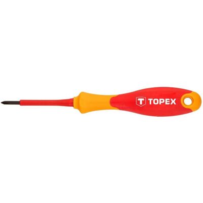 Topex, Schraubenzieher, Kreuzschlitzschraubendreher 1000V, PH0 x 60 mm Topex, Schraubenzieher, Kreuzschlitzschraubendreher 1000V, PH0 x 60 mm