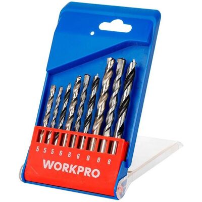 Workpro, Bits, Mixed drill bits 3+3+3, ø5.00 - ø8.00 mm, 9 pieces set Workpro, Bits, Mixed drill bits 3+3+3, ø5.00 - ø8.00 mm, 9 pieces set