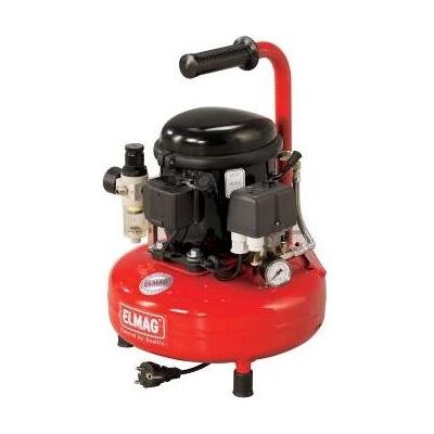Elmag, Kompressor, - Kompressor AIRBRUSH P 50 W Liefermenge 35 l/min 8 bar (9 l, 8 Bar) Elmag, Kompressor, - Kompressor AIRBRUSH P 50 W Liefermenge 35 l/min 8 bar (9 l, 8 Bar)