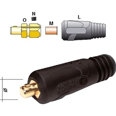 Magni, Schweissgerät Zubehör, Steckerteil Standard 35-50 qmm Magni, Schweissgerät Zubehör, Steckerteil Standard 35-50 qmm