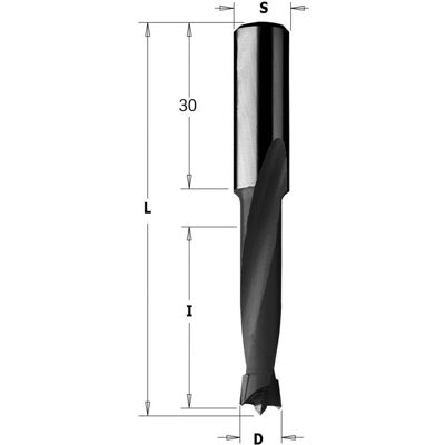 CMT, Bohrereinsatz, 311.040.11 Dübelbohrer HW 4mm, Schaft 10x30 rechts (4 Millimeter) CMT, Bohrereinsatz, 311.040.11 Dübelbohrer HW 4mm, Schaft 10x30 rechts (4 Millimeter)