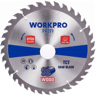 Workpro, Sägeblatt, Tct circular saw blade for wood, professional, ø150 x 22.2 mm x 48 teeth Workpro, Sägeblatt, Tct circular saw blade for wood, professional, ø150 x 22.2 mm x 48 teeth