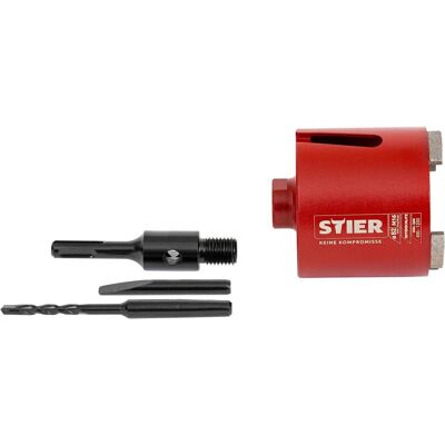 Stier, Bohrereinsatz, Dosensenker-Satz M16 SDS-plus 82 mm (82 Millimeter) Stier, Bohrereinsatz, Dosensenker-Satz M16 SDS-plus 82 mm (82 Millimeter)
