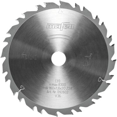 Mafell, Sägeblatt, Kreissägeblatt HW KSB-WU160 GT Mafell, Sägeblatt, Kreissägeblatt HW KSB-WU160 GT