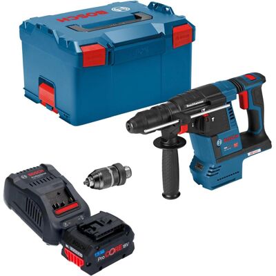 Bosch Professional, Bohrmaschine + Akkuschrauber, GBH 18V-26 F Professional Akku Bohrhammer 18 V 2,6 J SDS plus Brushless + 1x ProCORE Akku 5,5 (Schlagbohrmaschine) Bosch Professional, Bohrmaschine + Akkuschrauber, GBH 18V-26 F Professional Akku Bohrhammer 18 V 2,6 J SDS plus Brushless + 1x ProCORE Akku 5,5 (Schlagbohrmaschine)