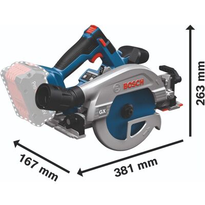 Professional, Handkreissäge, Bosch GKS 18V-57-2 GX Professional Akku Kreissäge 18 V 165 mm Brushless + 2x ProCORE Akku 8,0 Ah + Professional, Handkreissäge, Bosch GKS 18V-57-2 GX Professional Akku Kreissäge 18 V 165 mm Brushless + 2x ProCORE Akku 8,0 Ah +