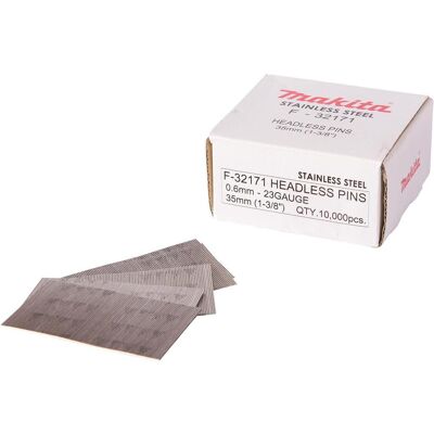 Makita, Tackerklammern + Tackernägel, Stift 0.6x35mm INOX Makita, Tackerklammern + Tackernägel, Stift 0.6x35mm INOX
