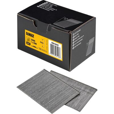 DeWalt, Tackerklammern + Tackernägel, gwoździe 16ga do magazynka nachylonego 20°, 63 mm stal ss304 DeWalt, Tackerklammern + Tackernägel, gwoździe 16ga do magazynka nachylonego 20°, 63 mm stal ss304
