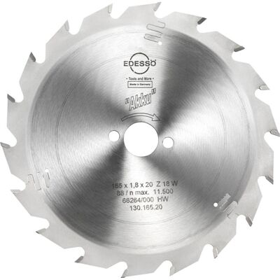 Edessö HW Kreissägeblatt für Akku 165 x 1,8 x 20mm Edessö HW Kreissägeblatt für Akku 165 x 1,8 x 20mm