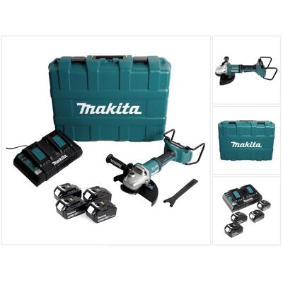 Makita, Winkelschleifer, DGA 900 G4KX2 Akku Winkelschleifer 36V ( 2x18V ) 230mm Brushless + 4x Akku 6,0Ah + (230 mm) Makita, Winkelschleifer, DGA 900 G4KX2 Akku Winkelschleifer 36V ( 2x18V ) 230mm Brushless + 4x Akku 6,0Ah + (230 mm)