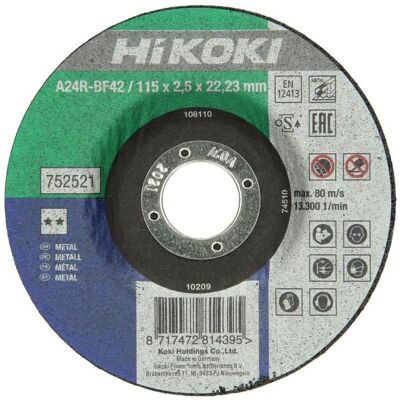 Hikoki, Sägeblatt, Zubehör 752525 Trennscheibe 230x3,0x22,23 mm DPC/Stahl Hikoki, Sägeblatt, Zubehör 752525 Trennscheibe 230x3,0x22,23 mm DPC/Stahl