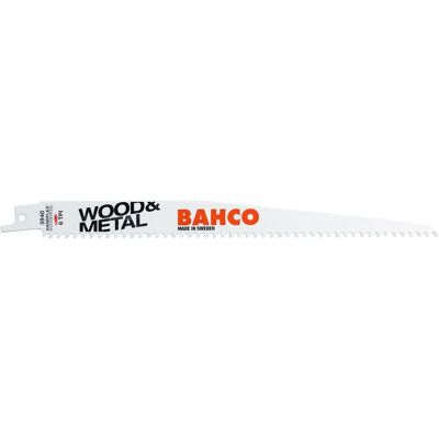 Bahco Sägeblatt, Sandflex Bimetall-Säbelsägenblätter für Holz und Metall 4/6 ZpZ, 150 mm - 5 Stk/Einzelhandelsverpa Bahco Sägeblatt, Sandflex Bimetall-Säbelsägenblätter für Holz und Metall 4/6 ZpZ, 150 mm - 5 Stk/Einzelhandelsverpa