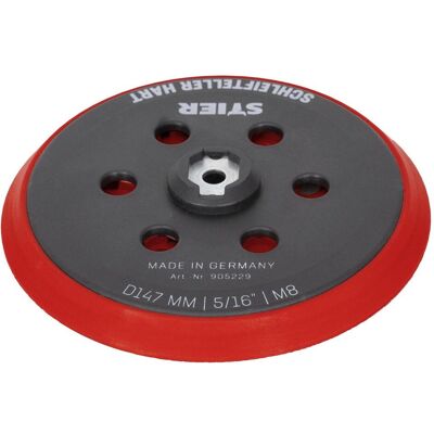 Stier, Schleifmittel, Schleifteller Stützteller hart D147mm M8 für Exzenterschleifer (P180, P40) Stier, Schleifmittel, Schleifteller Stützteller hart D147mm M8 für Exzenterschleifer (P180, P40)